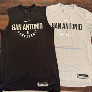 Nike San Antonio Spurs Team Issue Lot of 2 Practice Shirts